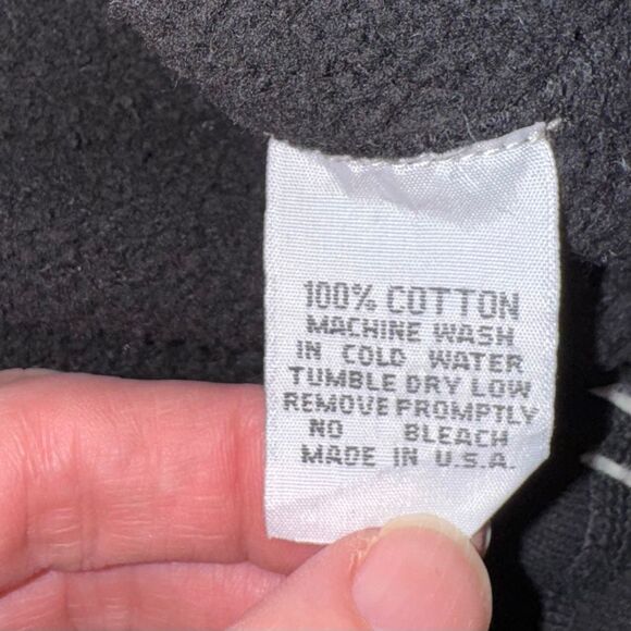 Riley Vintage Dusk Tropics crewneck sweatshirt black patchwork USA-made | M | Fr - Picture 10 of 12